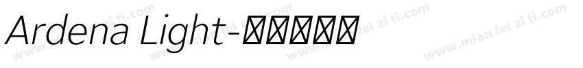 Ardena Light字体转换